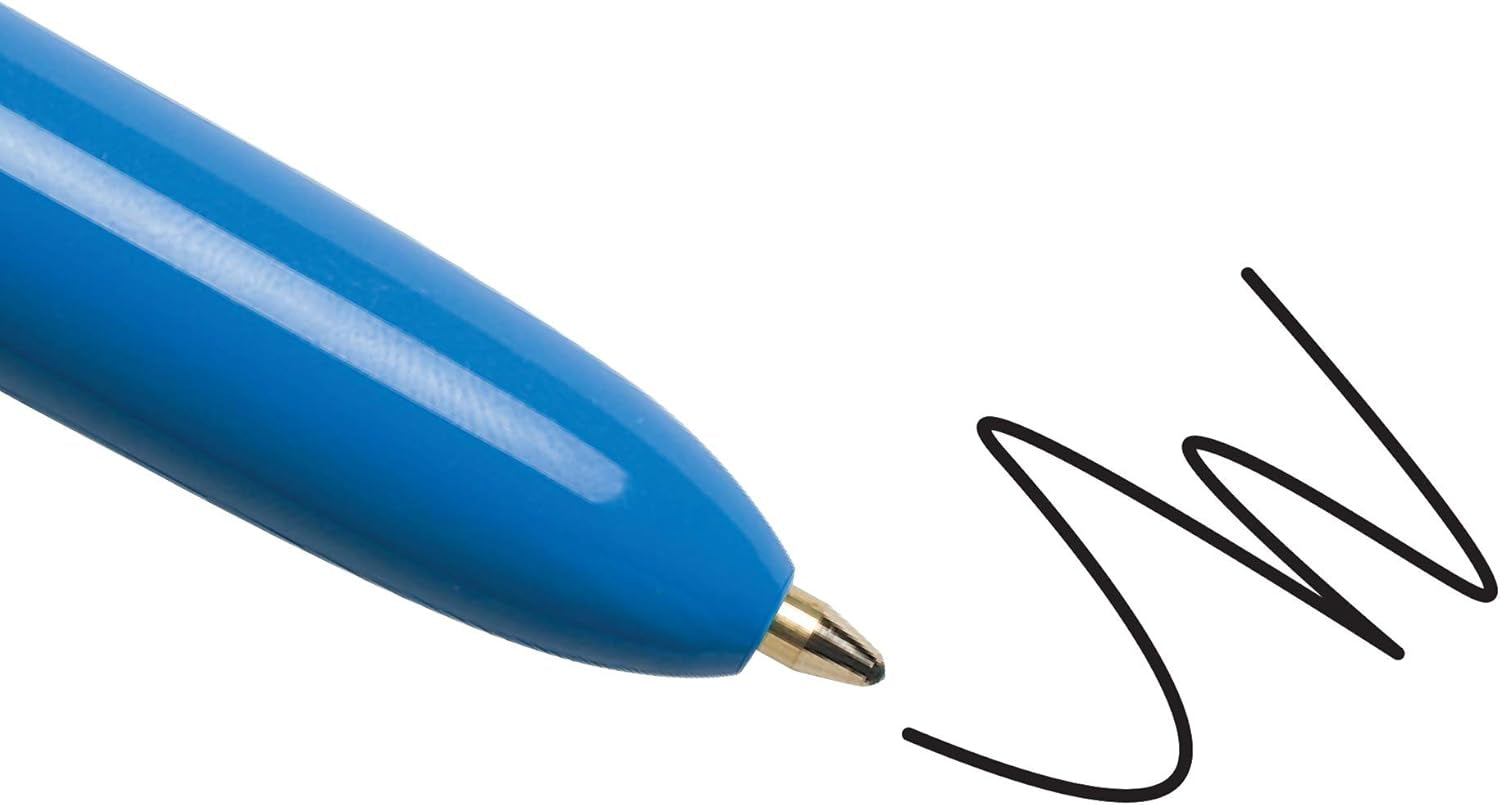BIC 4 Colours Original Pens, Multi Coloured Pens All in One, Biro Pens, Medium 1