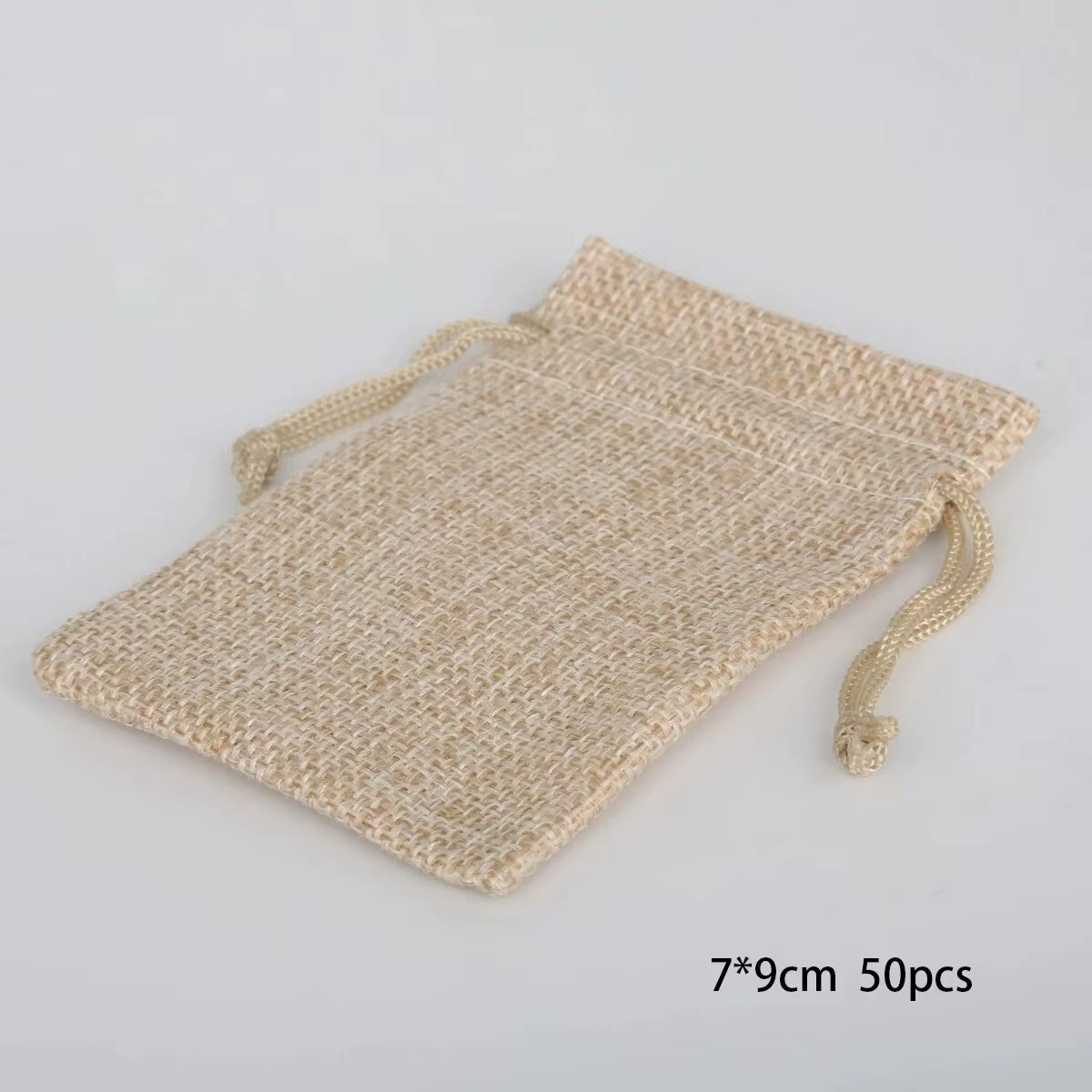 15-50 Cotton and Hemp Bundle Pocket Gift Bag for Children'S Day Gift Packaging Bag DIY Candy Wedding Product Packaging