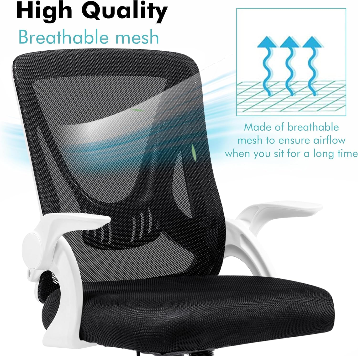 Blisswood Office Chair Desk Chair, Ergonomic Adjustable Office Mesh Chair for Ho