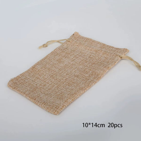 15-50 Cotton and Hemp Bundle Pocket Gift Bag for Children&