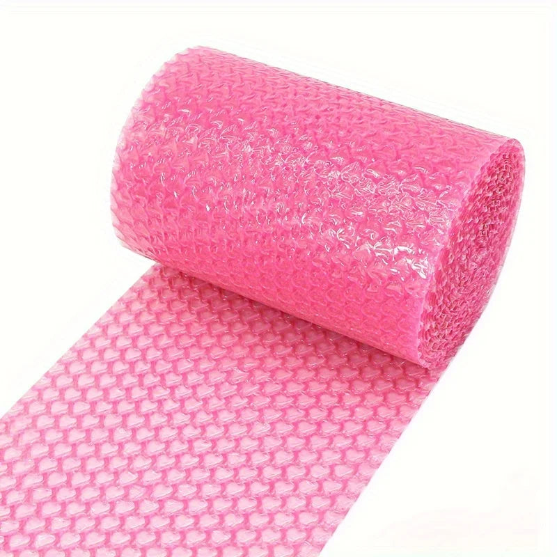 5M Bubble Buffer Packaging Roll, Heart-Shaped Design, Thick Shockproof and Fragile Packaging, Express Packaging Bubble Film