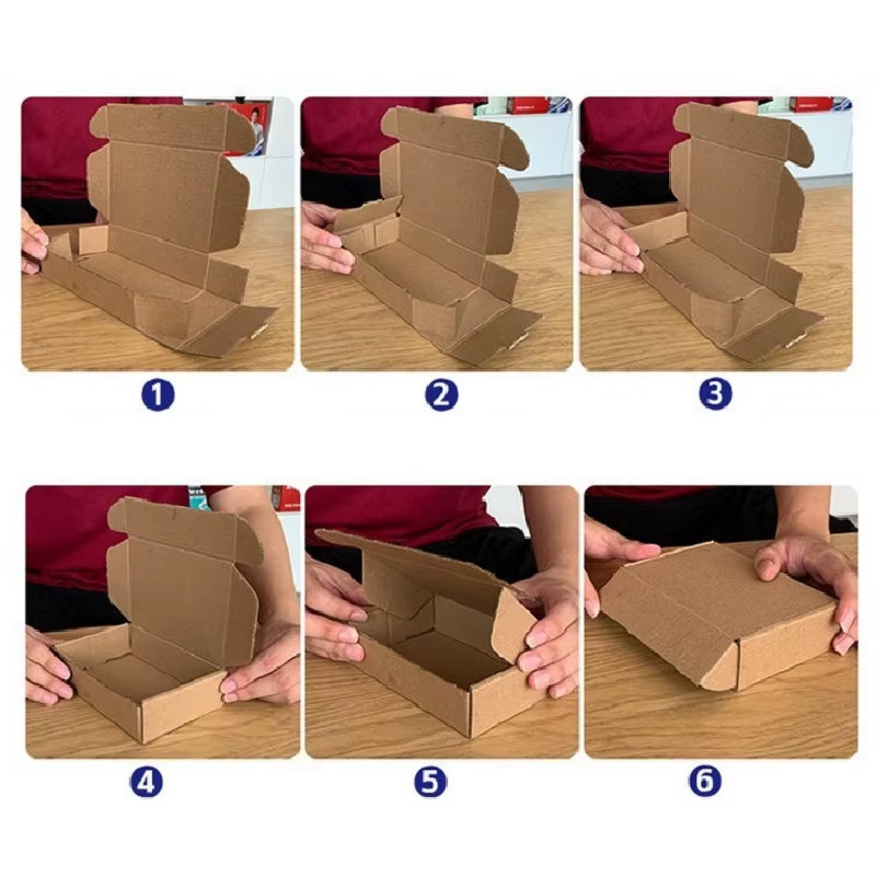 10/20/50Pcs Heavy Duty Corrugated Mailer Box 3-Layer Shockproof Shipping Box Gift Packaging Wholesale Waterproof Custom Sizes