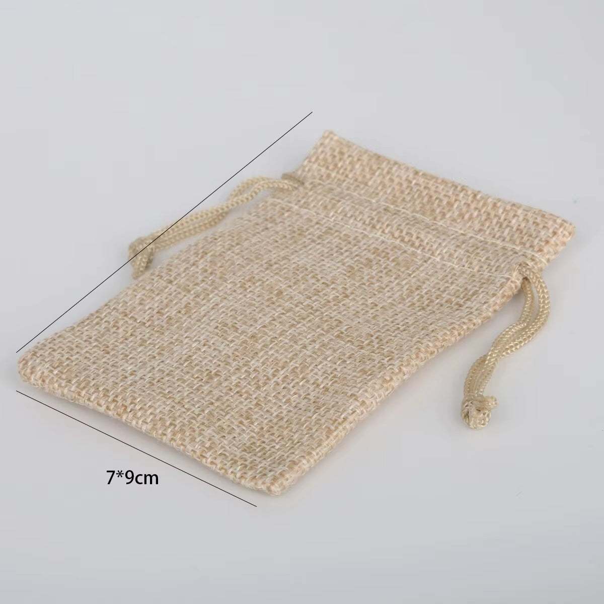 15-50 Cotton and Hemp Bundle Pocket Gift Bag for Children'S Day Gift Packaging Bag DIY Candy Wedding Product Packaging