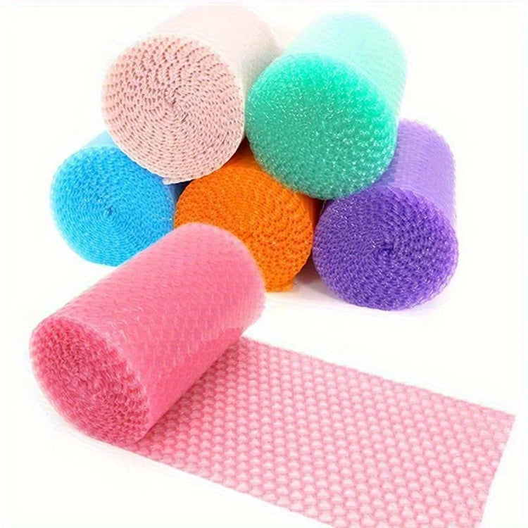 5M Bubble Buffer Packaging Roll, Heart-Shaped Design, Thick Shockproof and Fragile Packaging, Express Packaging Bubble Film