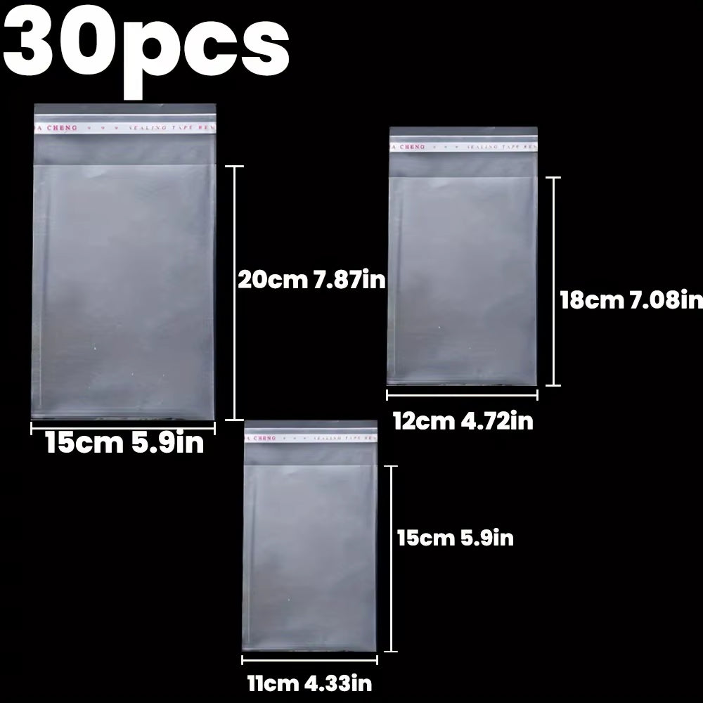 OPP Self Sealing Transparent Plastic Bag, Cellophane, Self-Adhesive Packaging, Jewelry, Candy, Cookies, Gift Packaging Bag